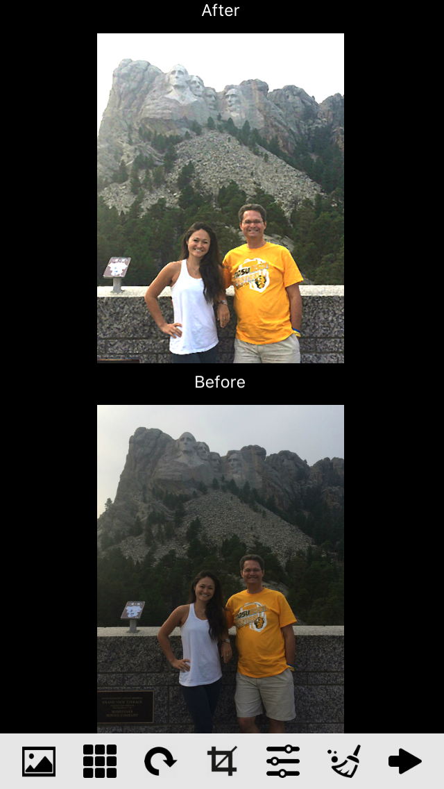 mount rushmore before and after by Vividpix
